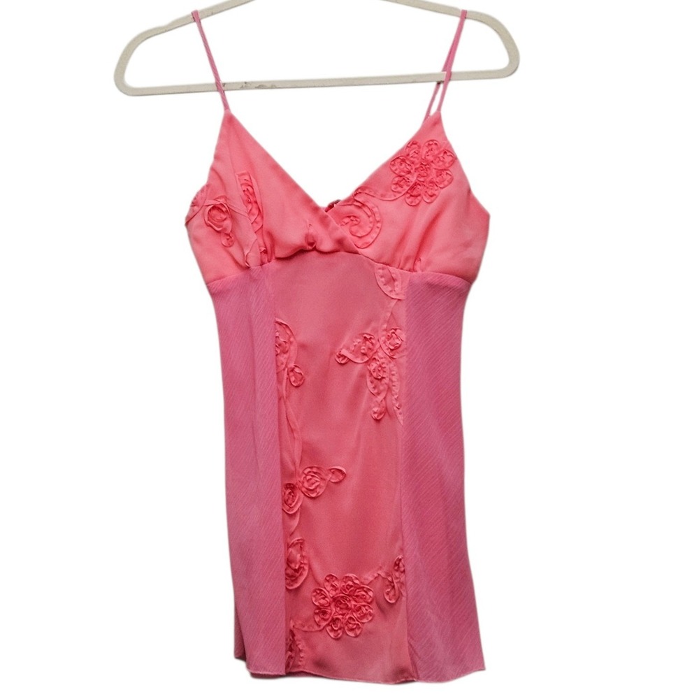 Fumblin Foe Y2k Babydoll Cami S Pink Cottage Fairy Sheer Romantic Coquette Gauzy